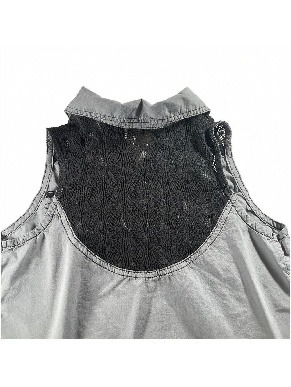 Harley Davidson Black Lace Button Up Top - Picture 4 of 4